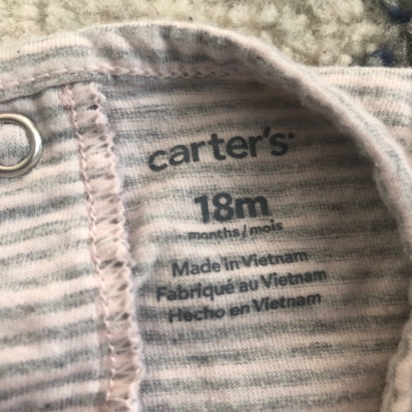 Two Carter’s Long-Sleeve Dresses w/ Diaper Covers - Picture 4 of 8